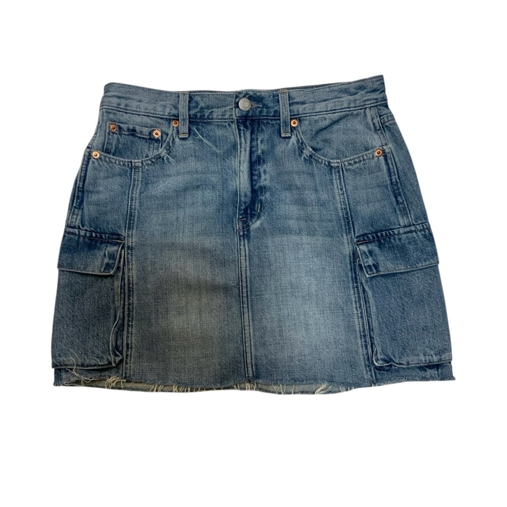 Pistola Cargo Denim Mini Skirt